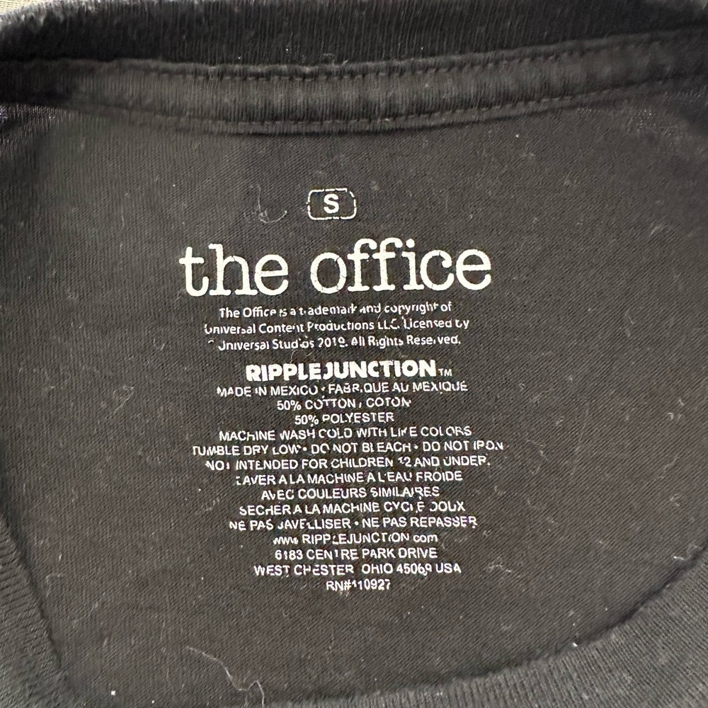 Ripple Junction The Office “Michael Scott Paper Company Inc.” Black Size: Small - Picture 4 of 5